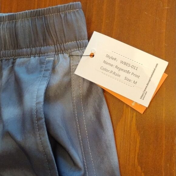 BUNDLE OF 2 Deco Athletic Shorts, SIZE M, Gray & Light Blue with White/Pink - Picture 9 of 10